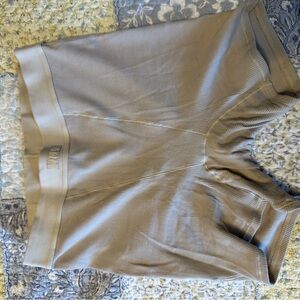 SKIMS Light Beige Ribbed Shorts